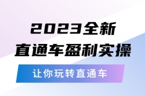 2023全新直通车·盈利实操：从底层，策略到搭建，让你玩转直通车-冒泡网