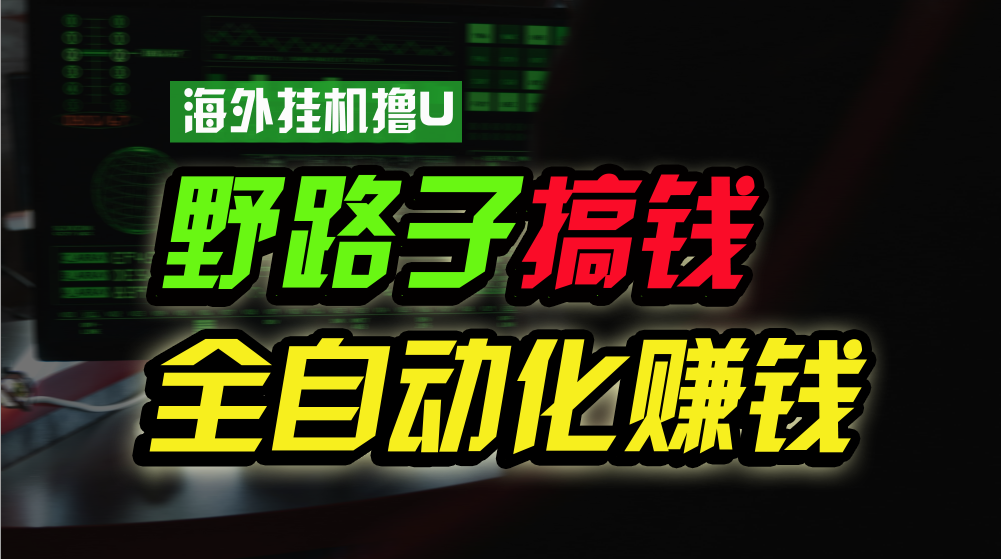 海外挂机撸U新平台，日赚8-15美元，全程无人值守，可批量放大，工作室内…-冒泡网