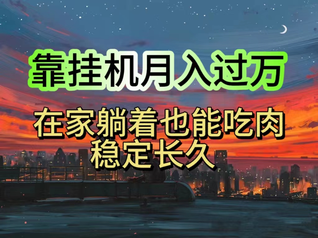 挂机项目日入1000+，躺着也能吃肉，适合宝爸宝妈学生党工作室，电脑手…-冒泡网