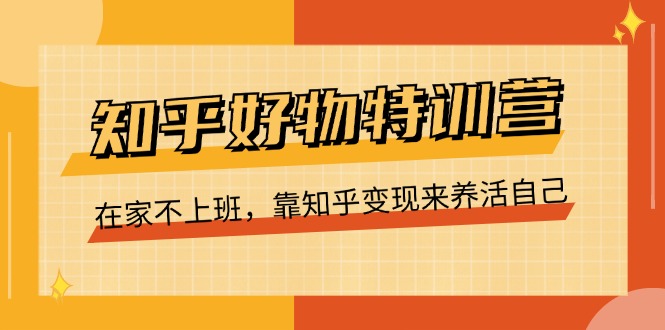 知乎好物特训营，在家不上班，靠知乎变现来养活自己-冒泡网