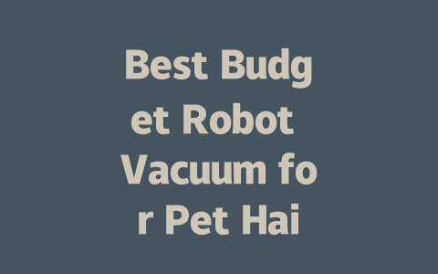 Best Budget Robot Vacuum for Pet Hair: Top Picks for Affordable Cleaning-AIGC